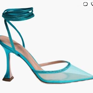 Vero Cuoio Turquoise Strappy Heels